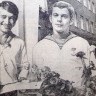 Борис Лучко из Белоруссии, Ааре Стамм из Эстонии и Корома Балла из Сьерра-Леоне, получившие дипломы с отличием ТМУРП   -  13 июля 1974 года