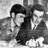 Паадик Т. из ТРПТ штурман-практикант  справа - танкер Криптон  30 06 1965 год